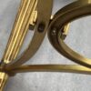 1950/70 Gilt Bronze Pedestal Päir Tables Maison Jansen Or Maison Charles Sea Green Marble Top With Triangular Spacer ⌀ 65 cm H 59 cm - Image 14