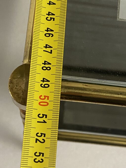 1970′ Pair Of Brass Sofa Ends For Maison Jansen 50 X 34 X H 51 cm - Image 5