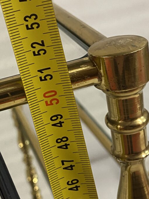 1970′ Pair Of Brass Sofa Ends For Maison Jansen 50 X 34 X H 51 cm - Image 3
