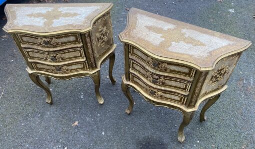 1950/70 Paire De Chevets Italiens Bois Doré 63 X 30 X H 66 cm – Image 18