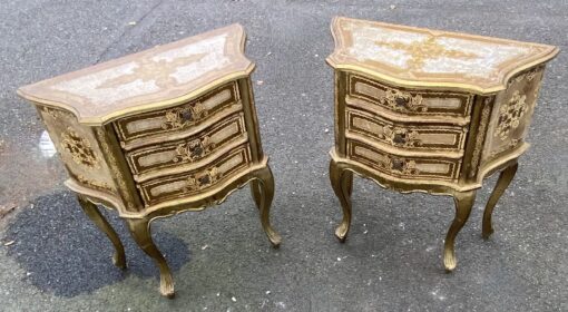 1950/70 Paire De Chevets Italiens Bois Doré 63 X 30 X H 66 cm – Image 16