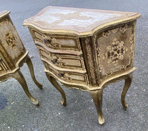 1950/70 Paire De Chevets Italiens Bois Doré 63 X 30 X H 66 cm – Image 14