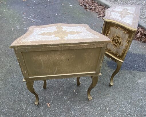 1950/70 Paire De Chevets Italiens Bois Doré 63 X 30 X H 66 cm – Image 10