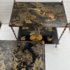 1950′ Pair Of Maison Baguès Tables Bamboo Decor In Gilt Bronze With Chinese Lacquer Trays 60 X 36 H 63 cm - Image 12