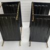 1950′ Pair Of Maison Baguès Tables Bamboo Decor In Gilt Bronze With Chinese Lacquer Trays 60 X 36 H 63 cm - Image 4