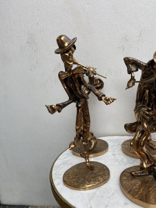 1970/80 ‘The Jazz Band’ 4 Bronze Sculptures, Signed LOHE - Image 23