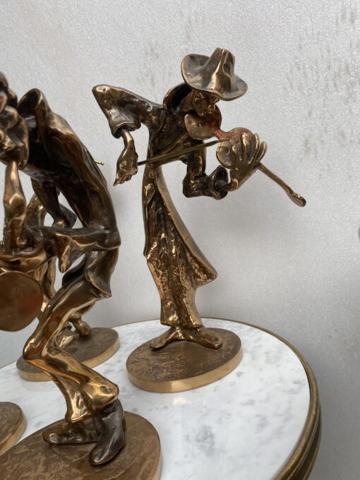 1970/80 ‘The Jazz Band’ 4 Bronze Sculptures, Signed LOHE - Image 20
