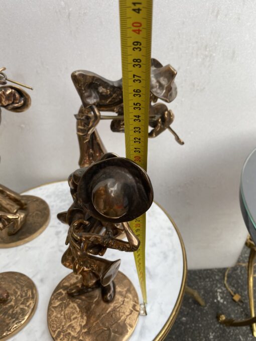 1970/80 ‘The Jazz Band’ 4 Bronze Sculptures, Signed LOHE - Image 11