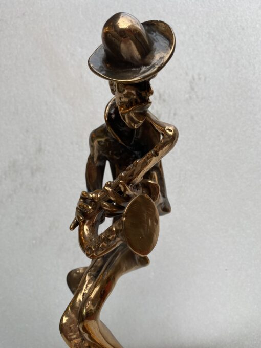 1970/80 ‘The Jazz Band’ 4 Bronze Sculptures, Signed LOHE - Image 2