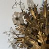 1970′ Plafonnier ou Applique à Décor de Feuilles en Métal Et Verre Maison Baguès Ou Banci Ø 60 cm – Image 7