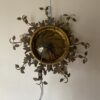 1970′ Plafonnier ou Applique à Décor de Feuilles en Métal Et Verre Maison Baguès Ou Banci Ø 60 cm – Image 2
