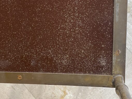 1950′ Series Of 3 Maison Baguès Nesting Tables In Gilt And Patinated Bronze, 3 Chinese Lacquer Trays 60 X 36 X H 47 cm - Image 3