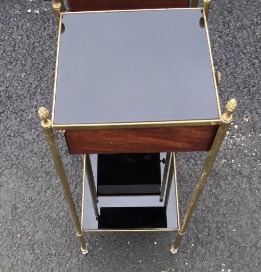 1970' Pair Of Bolsters Or Sofa Ends With Drawer Style Maison Bagués Opaline Trays 34X34X H 67 cm - Image 9