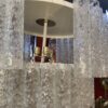 1970′ Doria Ceiling Chandelier 63 Blown Glass Crystals Design Venini Murano Ø 50 cm - Image 12