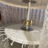 1970′ Doria Ceiling Chandelier 63 Blown Glass Crystals Design Venini Murano Ø 50 cm - Image 9