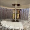 1970′ Doria Ceiling Chandelier 63 Blown Glass Crystals Design Venini Murano Ø 50 cm - Image 5