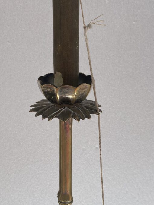 1970′ Series of 4 Bronze Floor Lamps Maison Jansen Bamboo Model H 160 cm - Image 8
