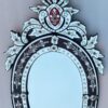 1970' Oval Venetian Mirror Purple Color H 107 X 50 cm - Image 13