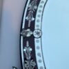 1970' Oval Venetian Mirror Purple Color H 107 X 50 cm - Image 10