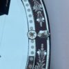 1970' Oval Venetian Mirror Purple Color H 107 X 50 cm - Image 9