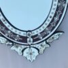 1970' Oval Venetian Mirror Purple Color H 107 X 50 cm - Image 5