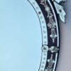 1970' Oval Venetian Mirror Purple Color H 107 X 50 cm - Image 4