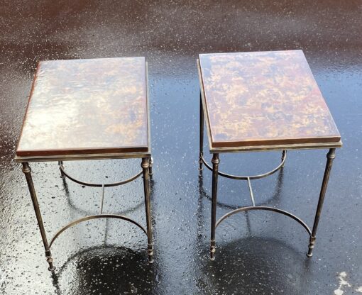 1950/70' Pair of End of Sofa in the Style of Maison Jansen 51 X 36 cm - Image 15