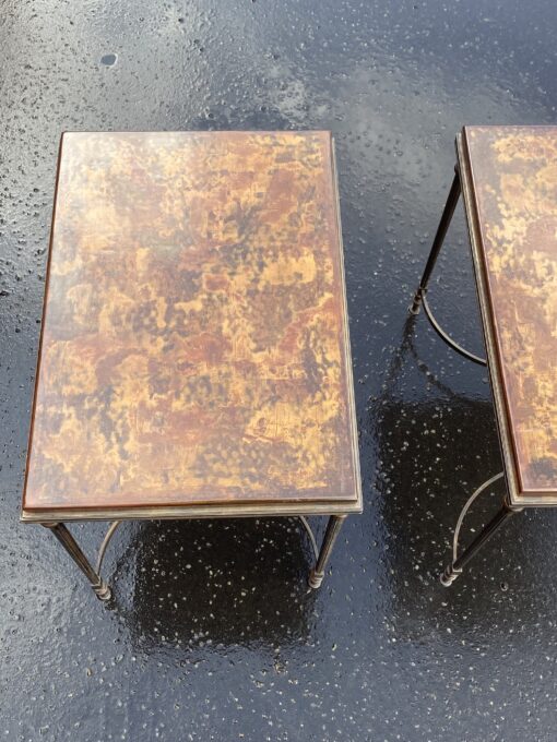 1950/70' Pair of End of Sofa in the Style of Maison Jansen 51 X 36 cm - Image 14