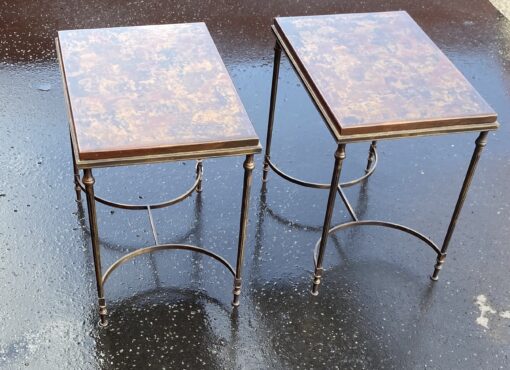1950/70' Pair of End of Sofa in the Style of Maison Jansen 51 X 36 cm