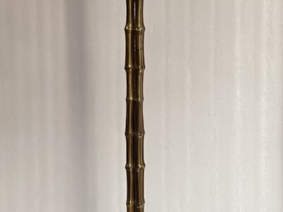 1950/70 Gilded bronze floor lamp Maison Bagués  4 stems Bamboo decor H 172 cm