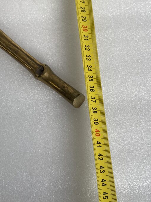 1950/70 Gilded bronze floor lamp Maison Bagués  4 stems Bamboo decor H 172 cm - Image 8