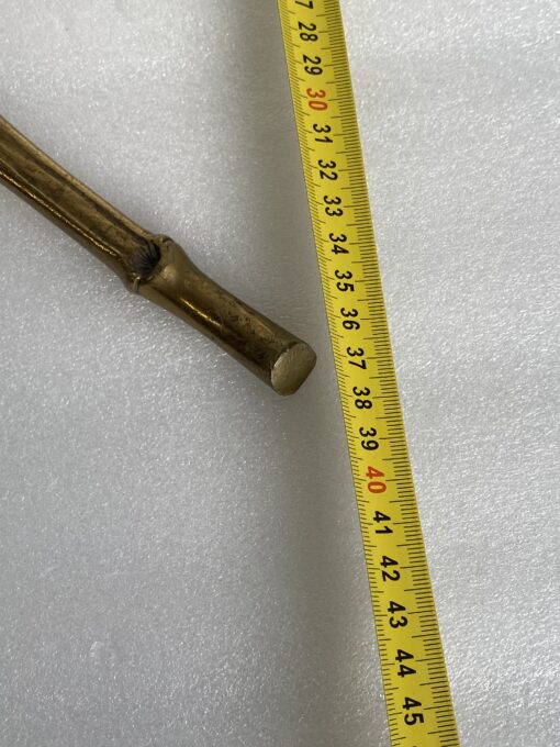 1950/70 Gilded bronze floor lamp Maison Bagués  4 stems Bamboo decor H 172 cm - Image 7