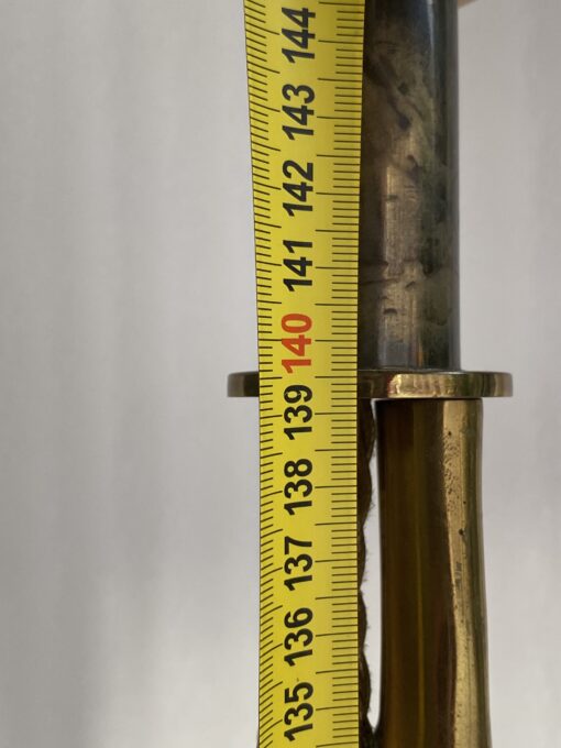 1950/70 Gilded bronze floor lamp Maison Bagués  4 stems Bamboo decor H 172 cm - Image 5