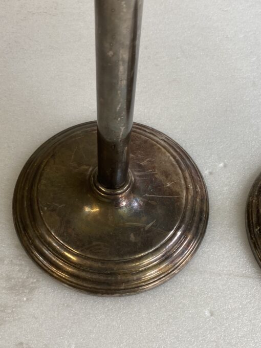 1950′ Paire De Serviteurs De  Seaux à Champagne Style Art Deco En Métal Argenté Maison Sambonet Signés – Image 12