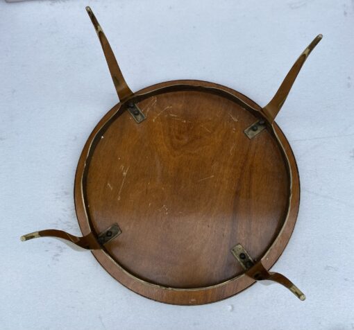 1970' Table Basse Ronde Bronze Doré Maison Jansen Ø 65 H 44 cm – Image 13