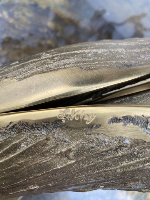 1965′ Signed Bronze Mountain Agave Lamp - Image 20