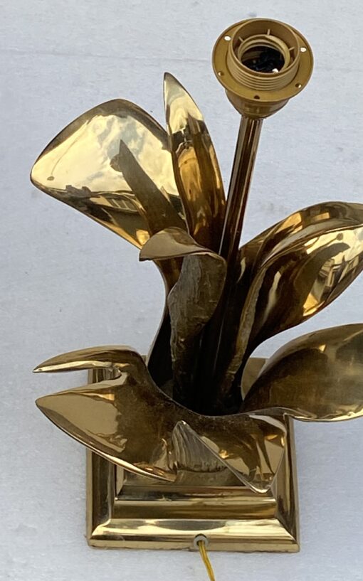 1965′ Signed Bronze Mountain Agave Lamp - Image 3