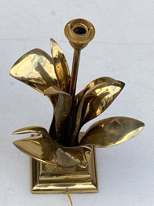 1965′ Signed Bronze Mountain Agave Lamp - Image 2