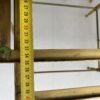 1970′ Set of 3 Gilt Bronze Nesting Tables with Smoked Glass Tops - Image 9