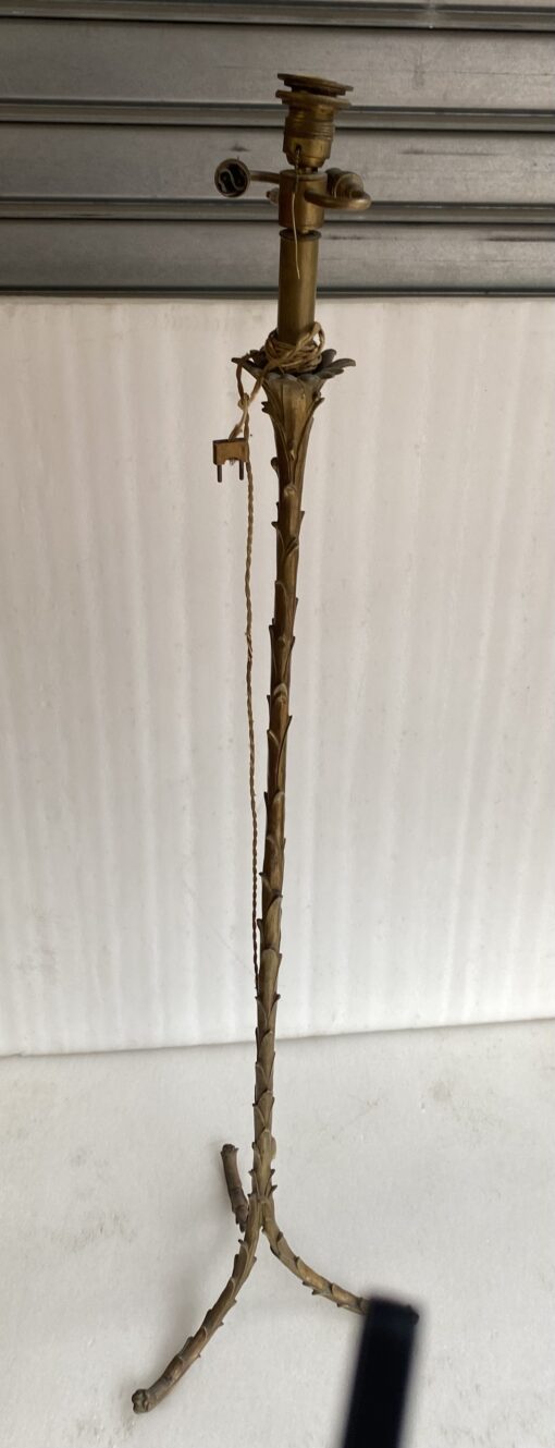 1970′ Bronze Floor Lamp Maison Charles Decor Palm Tree H 160 - Image 2