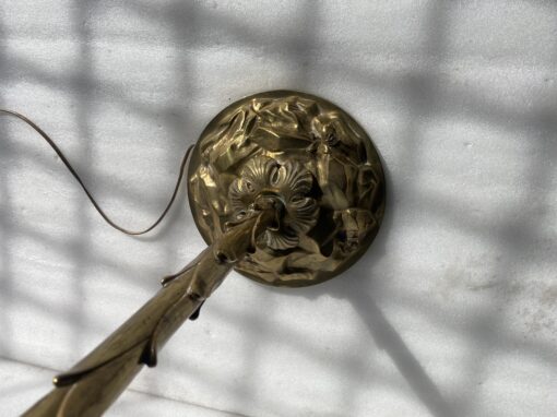 1970′ Lampadaire En Bronze Maison Charles Decor Palmier H 166 Base Ronde – Image 11