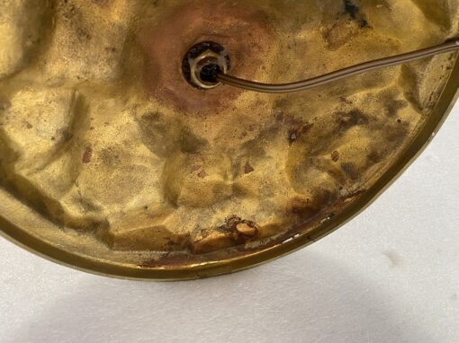 1970′ Lampadaire En Bronze Maison Charles Decor Palmier H 166 Base Ronde – Image 2