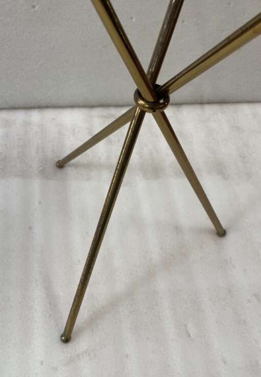 1950′ Guéridon En Laiton Style Jacques Adnet Diamètre 42 cm H 55 cm – Image 8