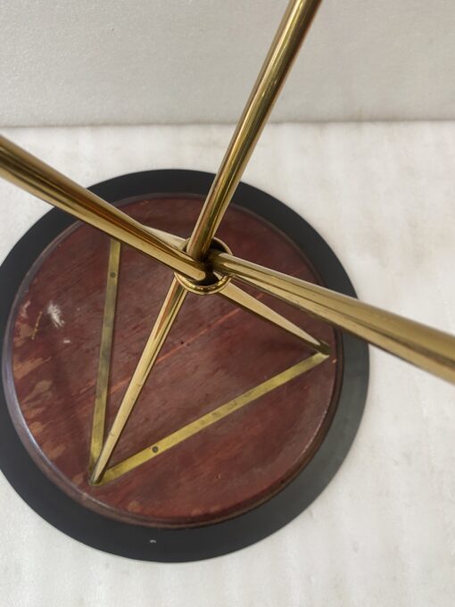 1950′ Guéridon En Laiton Style Jacques Adnet Diamètre 42 cm H 55 cm – Image 6