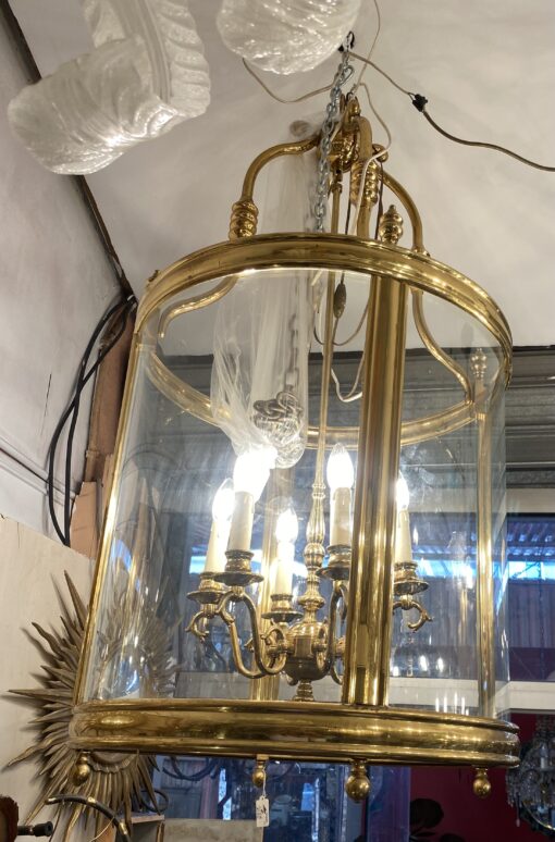 1950’Lantern In Gilt Bronze Directoire Style H 120 cm Ø 57 cm - Image 24