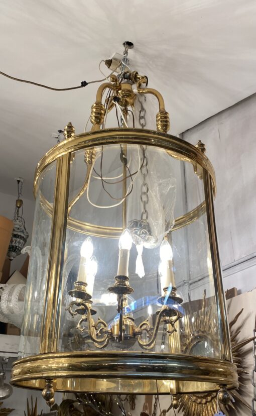1950’Lantern In Gilt Bronze Directoire Style H 120 cm Ø 57 cm - Image 22