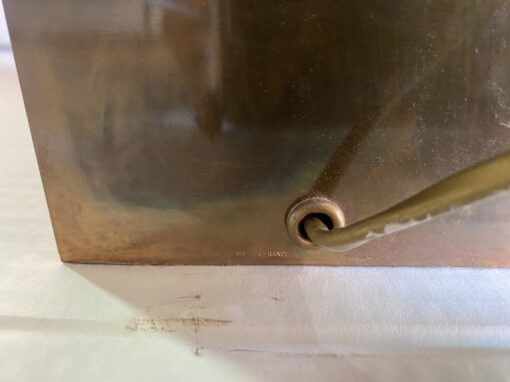 1950/70 Paire de Lampes en Bronze Décor Fleur De Lotus Signée Charles – Image 5