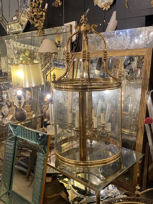 1950’Lantern In Gilt Bronze Directoire Style H 120 cm Ø 57 cm - Image 20