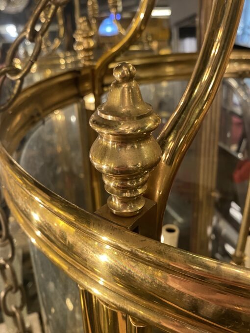 1950’Lantern In Gilt Bronze Directoire Style H 120 cm Ø 57 cm - Image 16