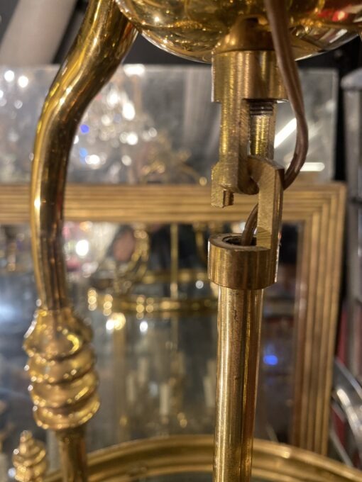 1950’Lantern In Gilt Bronze Directoire Style H 120 cm Ø 57 cm - Image 11